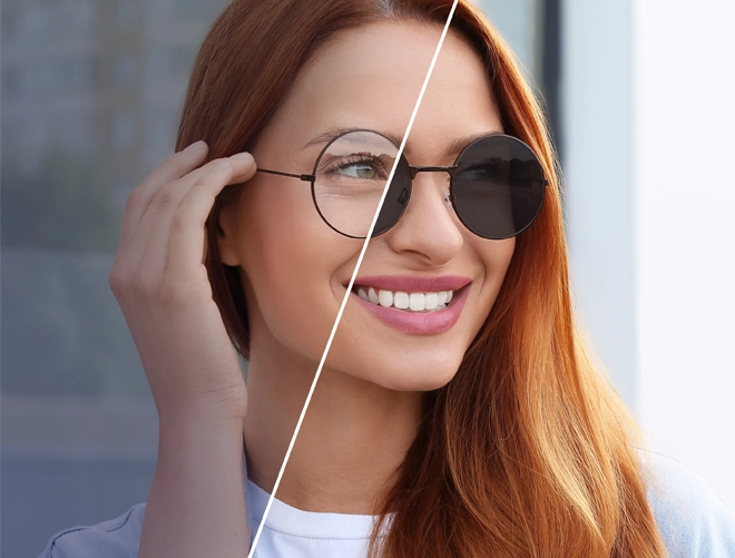 Specification of 1.59 PC Polycarbonate Progressive Multifocal HMC Optical Lens Photochromic Spin Lenses
